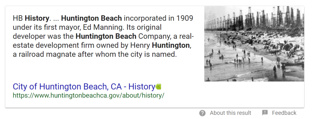 Surf City USA History